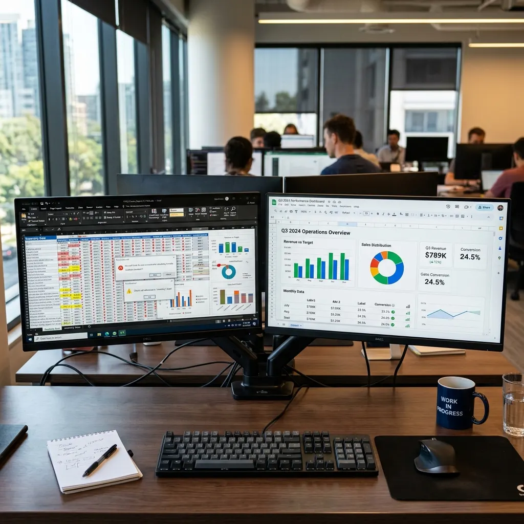 Excel vs Google Sheets para Empresas en 2026: Cuándo Hacer el Cambio